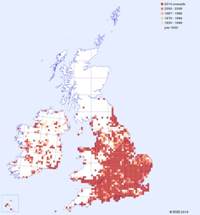 distribution map